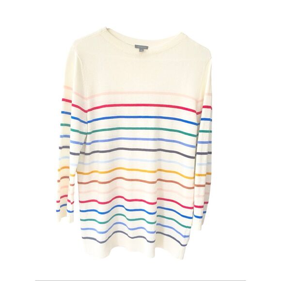 Talbots Cotton/ Cashmere Blend Striped size L - Picture 2 of 6